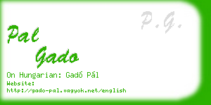 pal gado business card